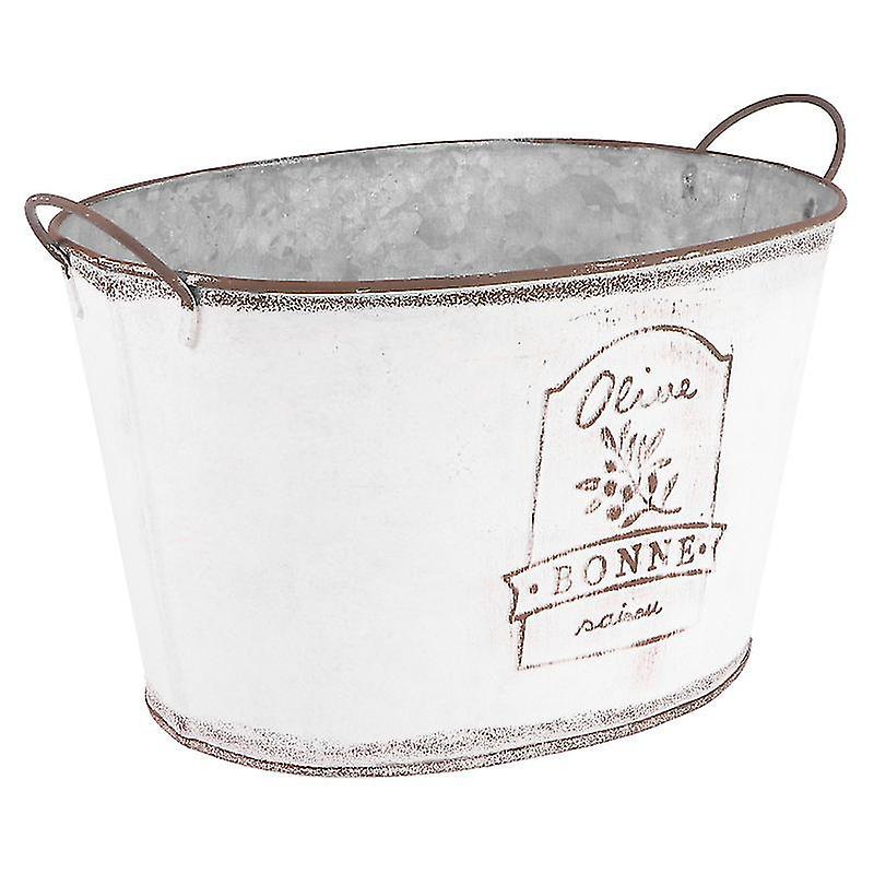 25X18cmベージュの鉢とプランター1pcヨーロッパのレトロな楕円形の植木鉢ホーム装飾植木鉢(bei