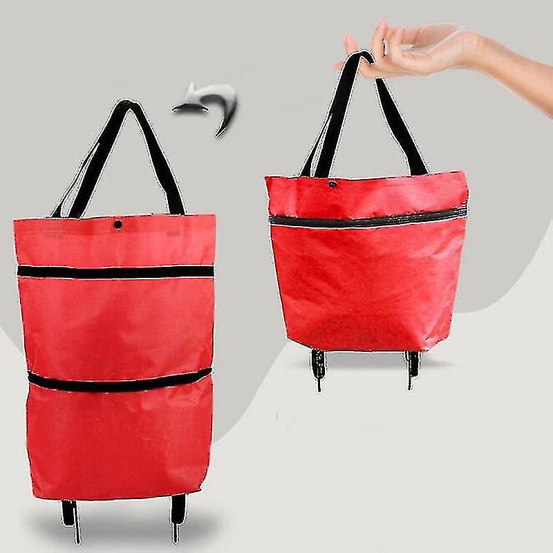 Foldable Shopping Cart Bag With Wheels