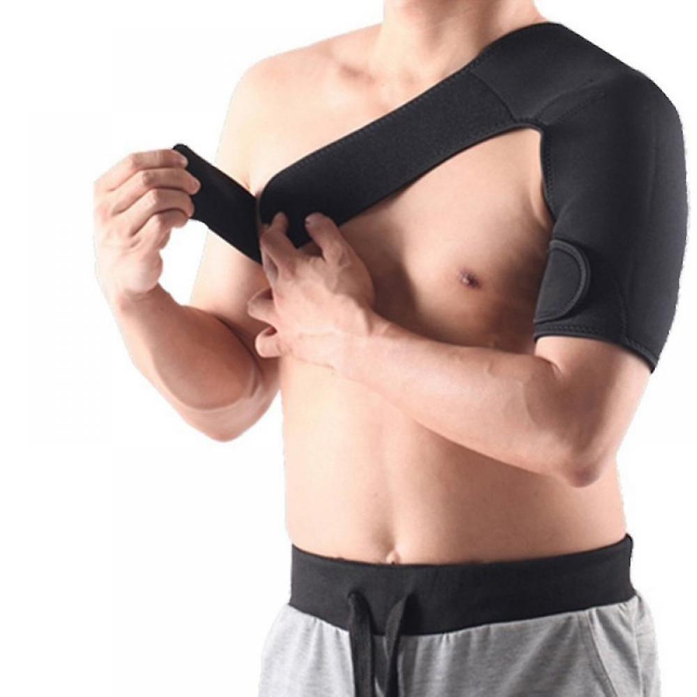 Adjustable Shoulder Brace Sleeve for Torn Rotator Cuff Support,Bursitis, Tendonitis, Dislocation, Neoprene Compression Shoulder Wrap(Left)