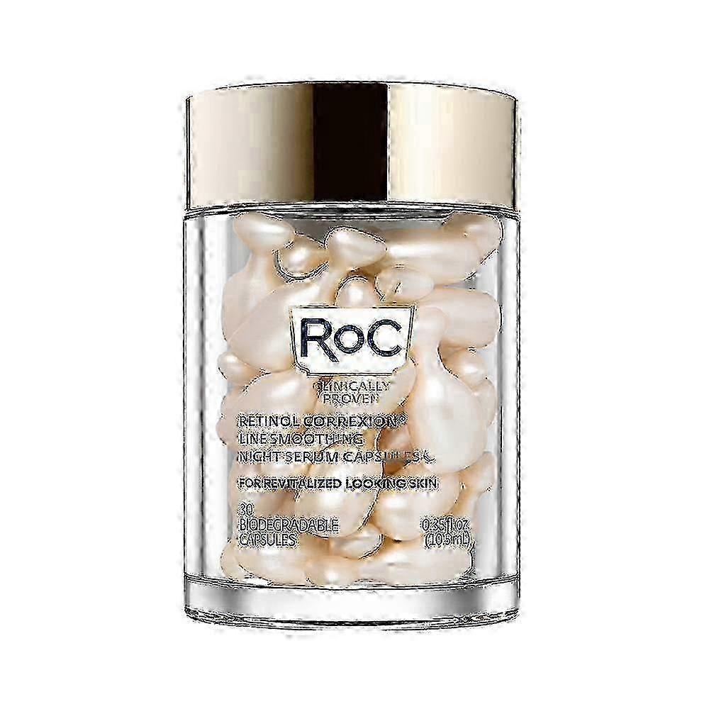 Roc Retinol Correxion,抗衰老晚间精华,抗皱护理,胶囊,30粒