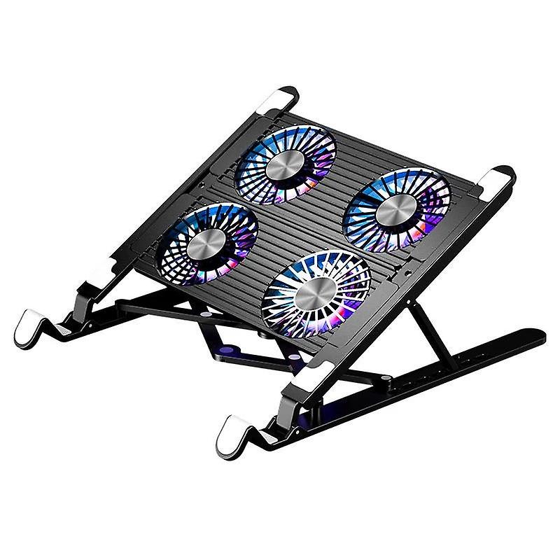 Foldable Laptop Holder For Macbook Tablet Notebook Stand Table Cooling Pad Bracket With Radiator Silent Fan