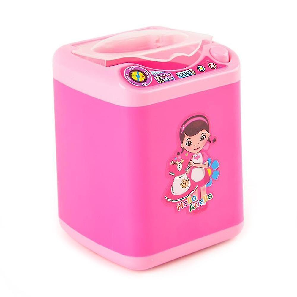 Roze Mini Make-up Borstel Wasmachine Electric's Pretend Toy