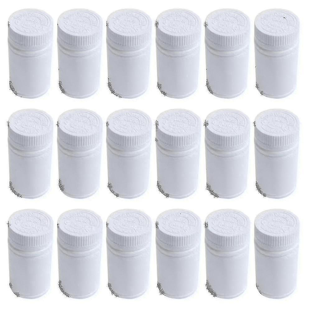 Plastic Empty Medicine Bottles Pill Tablet Container Holder 9pcs White