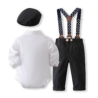 Winmany - Tenue 1er Anniversaire Bébé Garçon, Short à Bretelles Manches Courtes Ou Pantalon Manches Longues, Pour Cake Smash Et Photos
