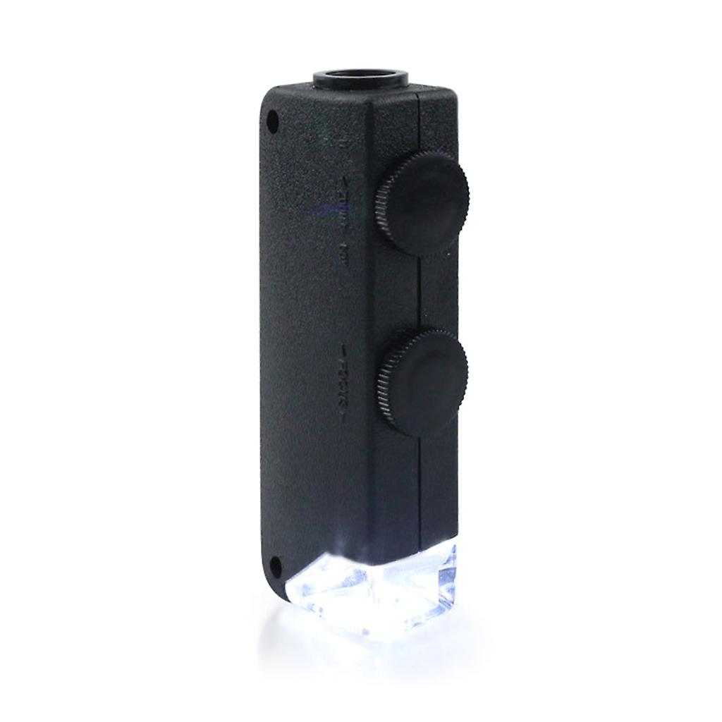 Microscópio portátil Lab LED Light 60X-100X Home School Science Microscope