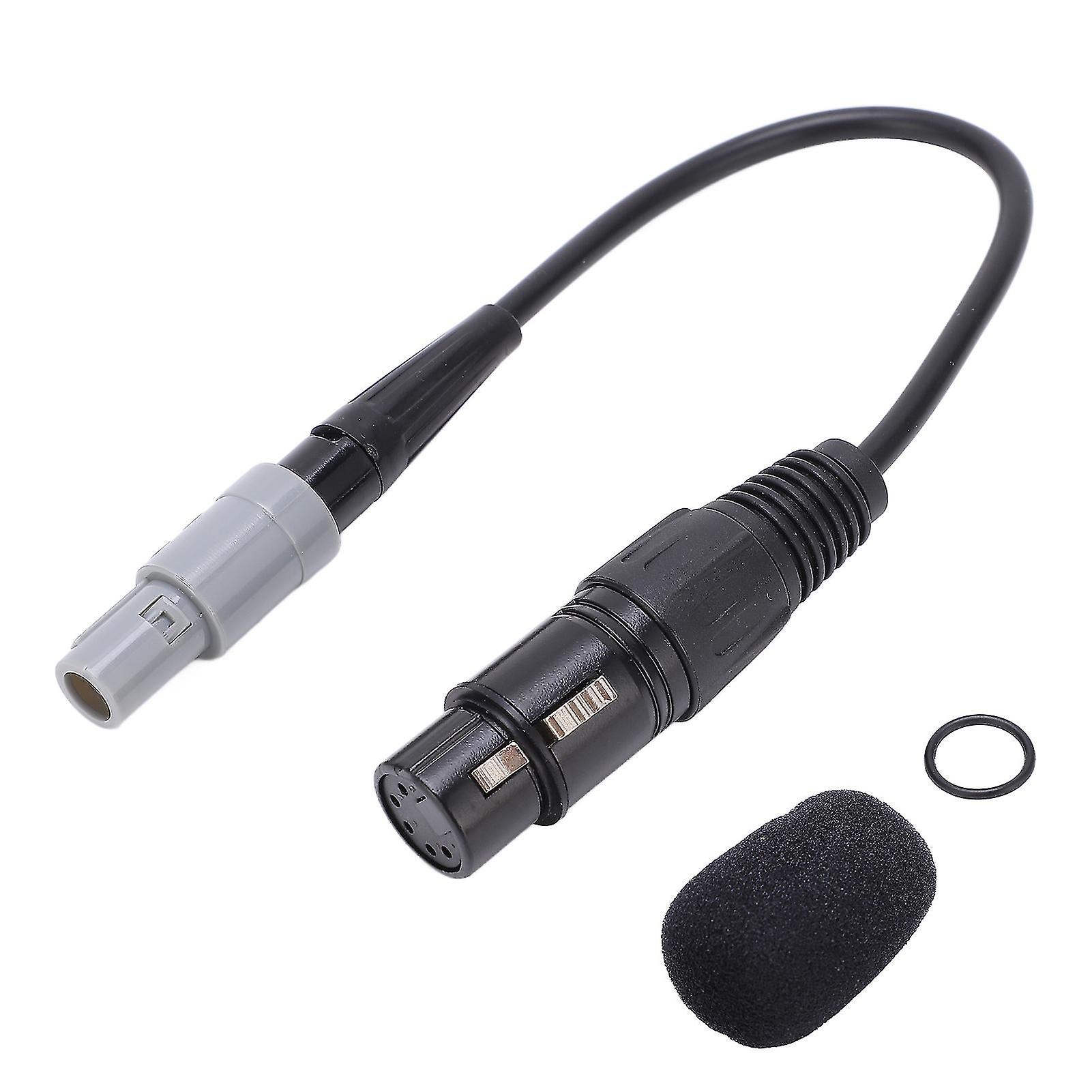 Aviation Headset Adapter 6pin Lemo To 5pin Xlr High Density Sponge Helicopter Headset Adapter