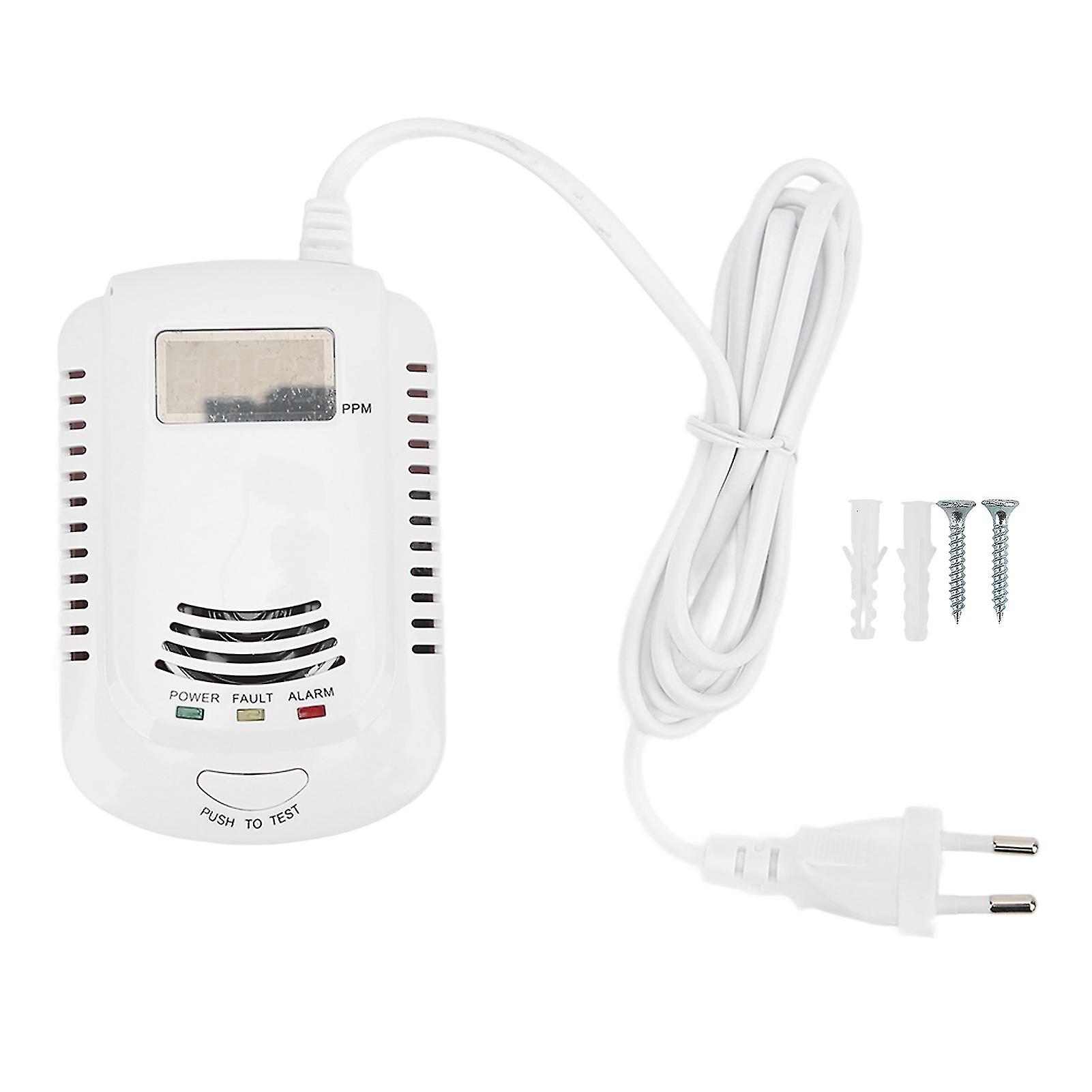 Gas Detector Reliable Performance Intelligent Voice Alarm High Stability Combustible Gas Monitor 90240veu Plug