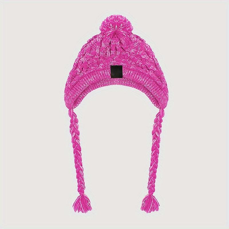 Cozy Winter Dog Hat With Fluffy Pompom - Keep Your Pet Warm And Stylish!