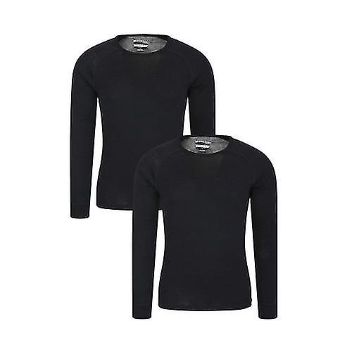 Mountain Warehouse Mens Merino Wool Base Layer Top (Pack of 2)