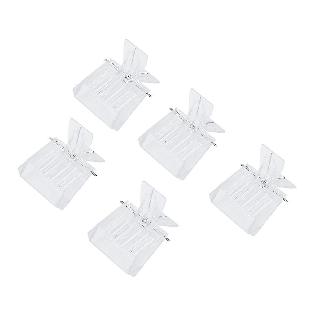 5Pcs Transparent Plastic Queen Catching Clips 4.6x5.2cm Durable