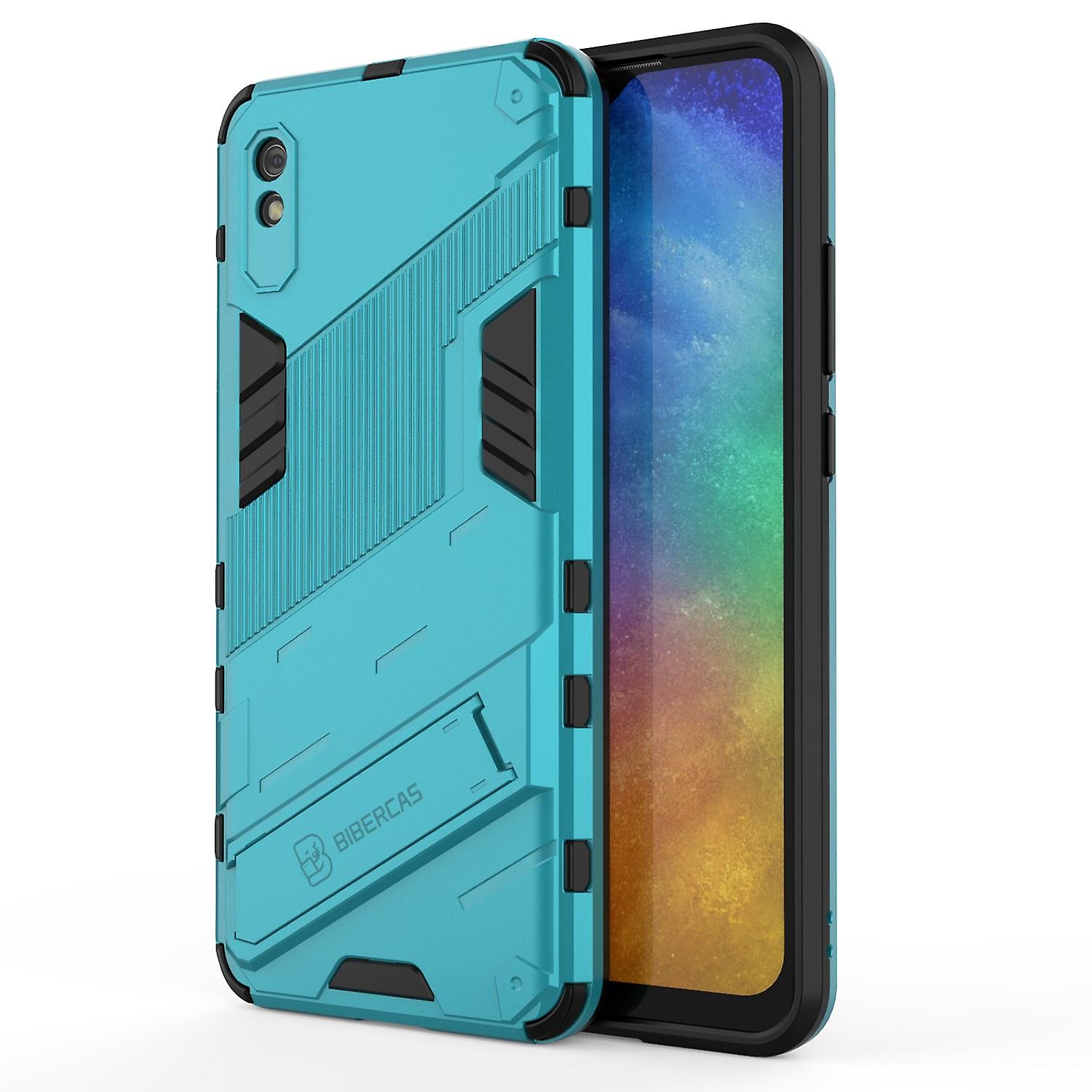 PC + TPU Hybrid Phone Protective Shell Case with Kickstand for Xiaomimi 9A