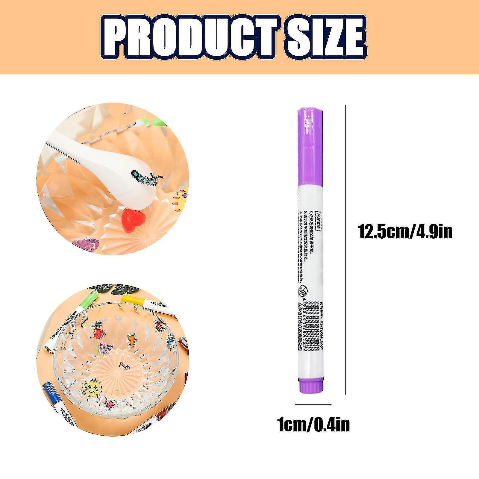 12-color Magical Painting Pen, Painting Floating Pens And Spoon,erasable Doodle Floating Pens