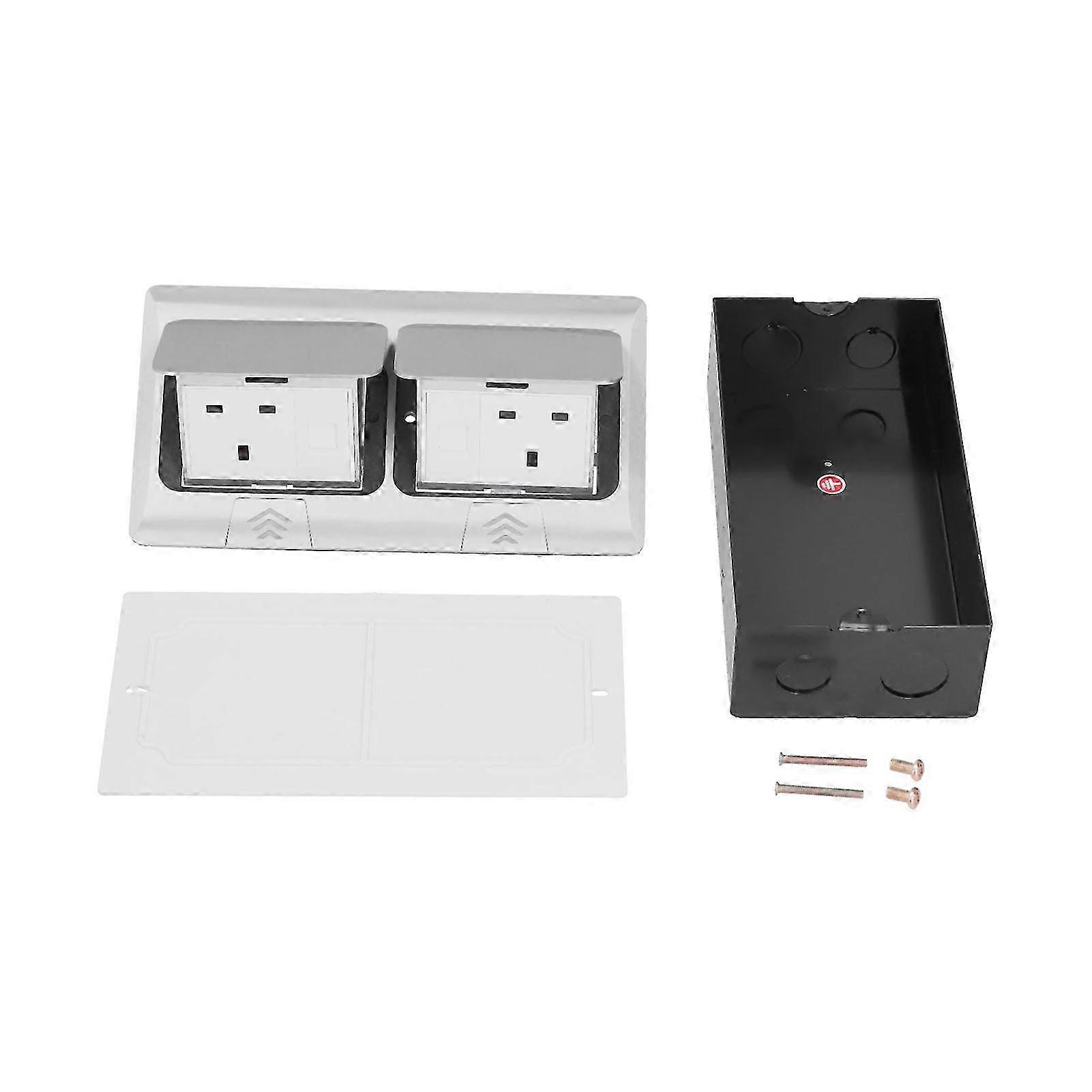 Floor Socket Bounce Double UK Standard Dual Computer Multifunctional Desktop Outlet for OfficeBounce Slowly