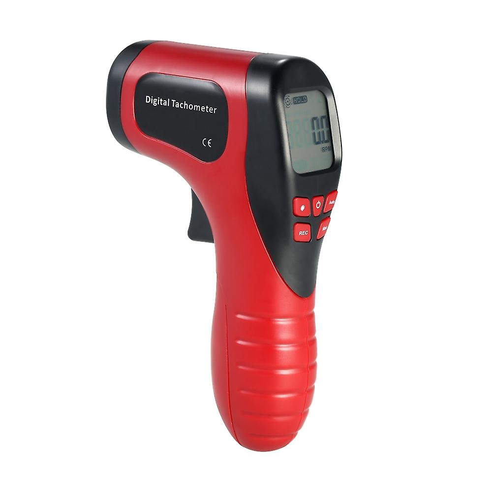 Handheld Digital LCD Photo Tachometer Laser Non-Contact Tach Range 2.5-99999RPM Motor Speed Meter wi