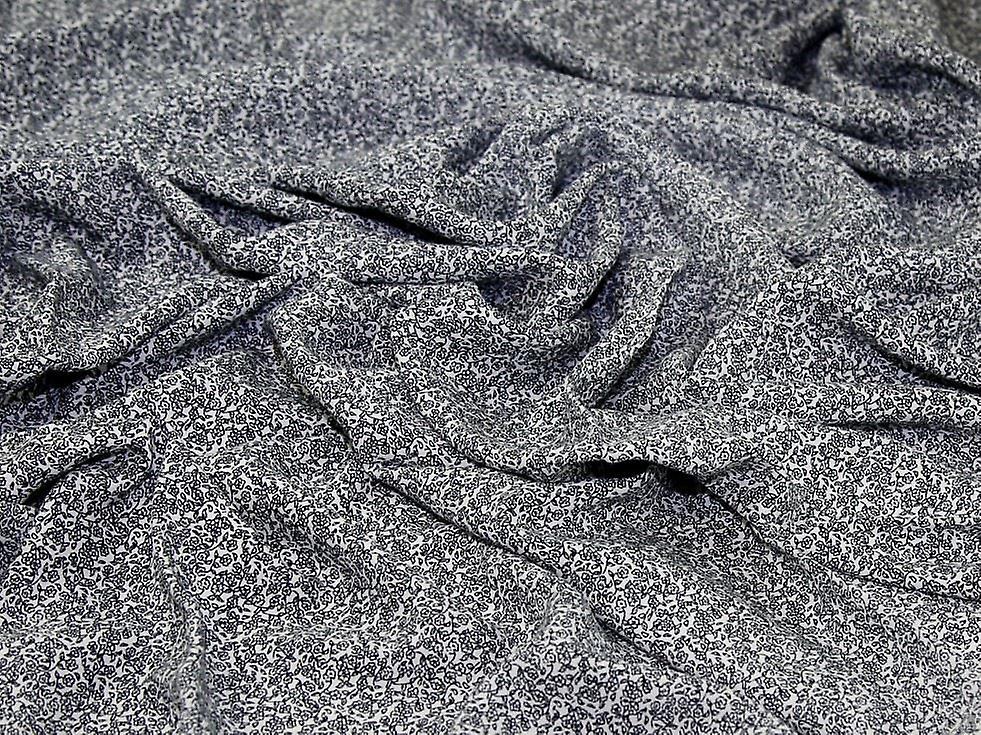 Minerva Viscose Challis Fabric White - per metre