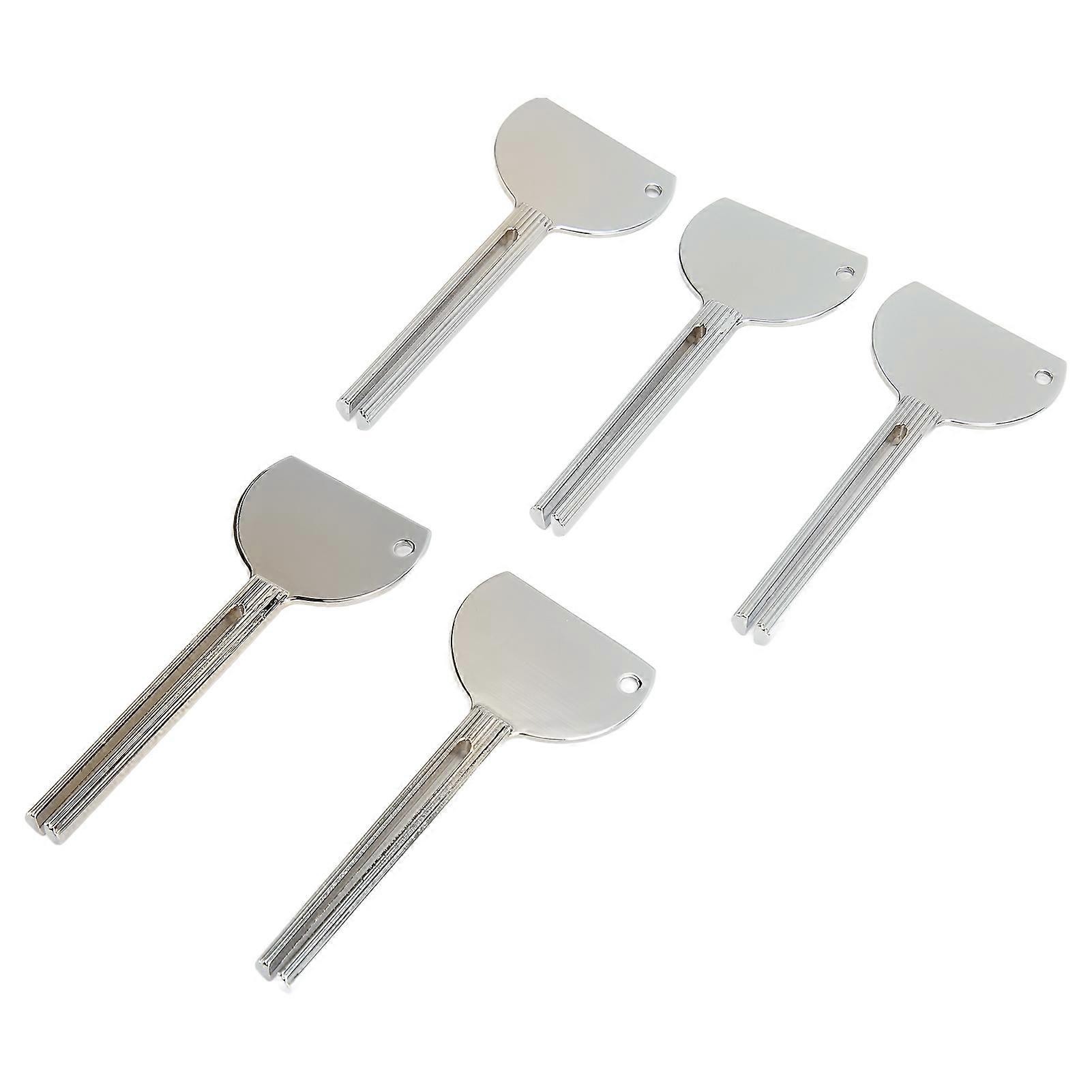 5pcs Tube Toothpaste Squeezer Roller Stainless Steel Manual Labor Saving Cream Squeezer