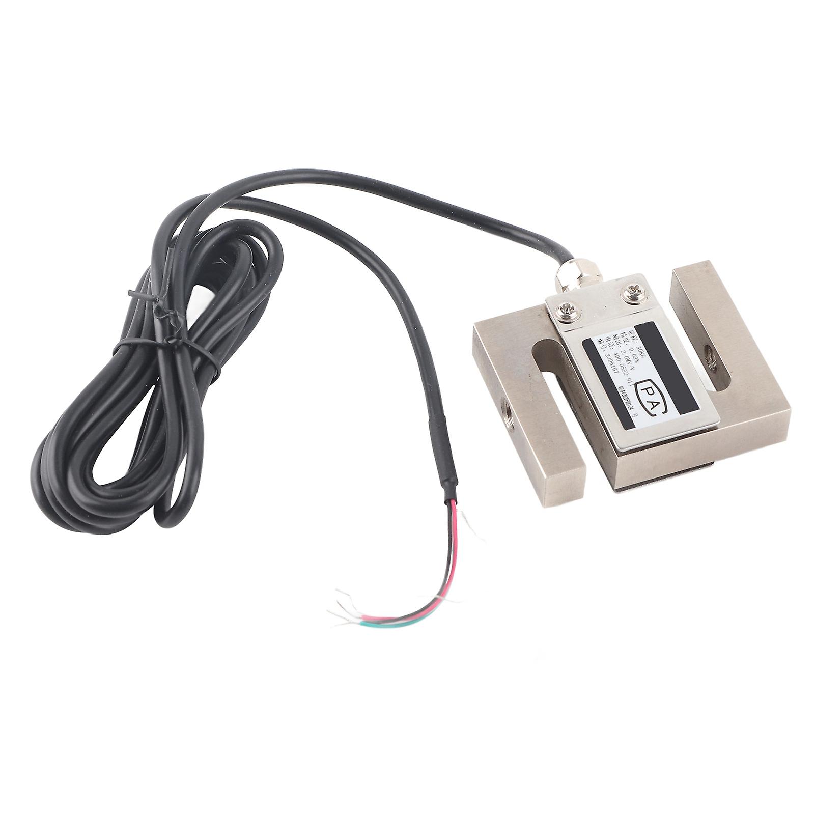 Capteur de poids de cellule de charge de type S M8x1,25 en acier inoxydable, capteur de force de traction, de compression et de tension 30 kg