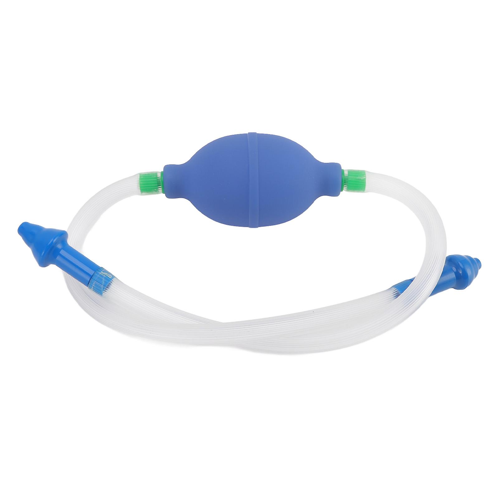 Kit de lavement en plastique bleu avec seringue à bille pour l'hygiène, la constipation et le nettoyage des intestins