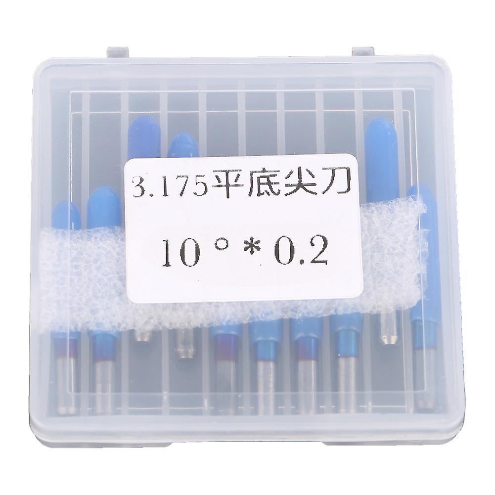 Tungsten steel engraving tools Suitable for CNC engraving, blue electroplating