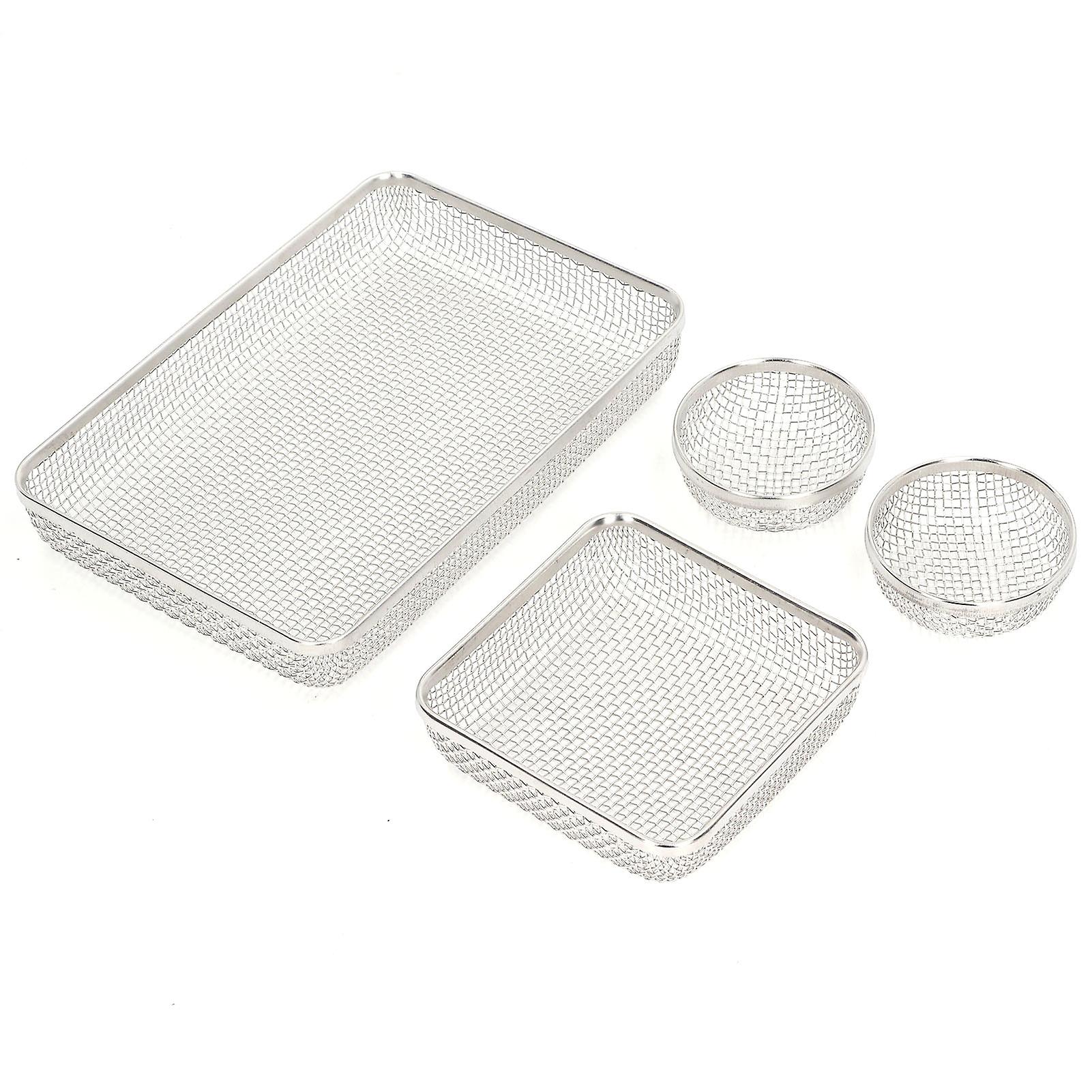 RV Mesh Screen Set Stainless Steel Vent Cover Furnace Flying Insect Shielding Screens with Spring Fastener 