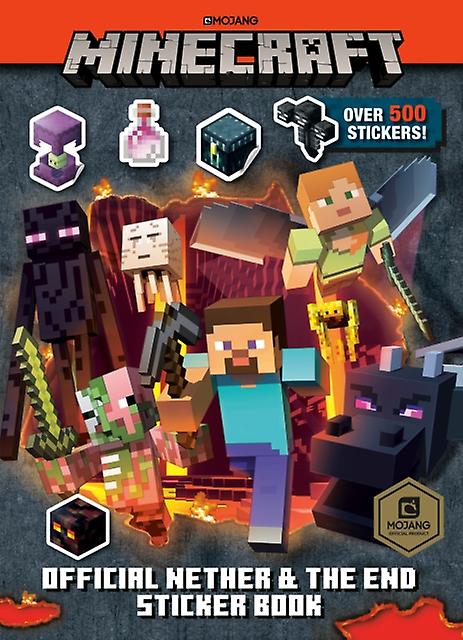 Minecraft Official The Nether And The End Sticker Book Minecraft by Stephanie Milton & Illustrated by Random House Paperback Book