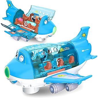 Flugzeug Spielzeug für Kinder Kleinkinder Spielzeug Flugzeug 360 Drehen mit LED-Blinklichtern und Geräuschen Flugzeugmodell für Mädchen Jungen