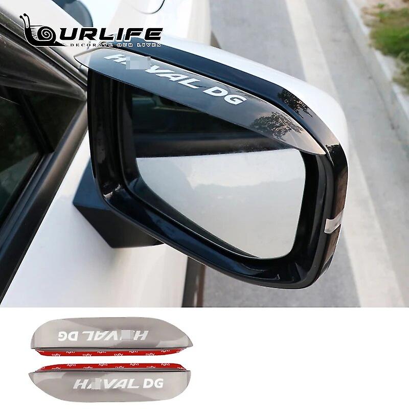 Car Rearview Mirror Rain Eyebrow Car Rear View ABS Shield Snow Guard Tint Sun Visor Protector for Haval Dargo 2021 2022 2023~27337