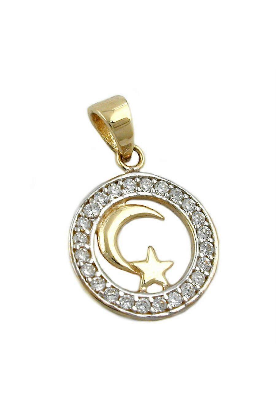 Pendant Moon/star Islamic Symbol 9k Gold - Gl431179