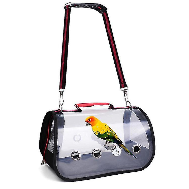 Parrot Bird Carrier Travel Parrot Bird Cage Backpack With Standing Stick Blue