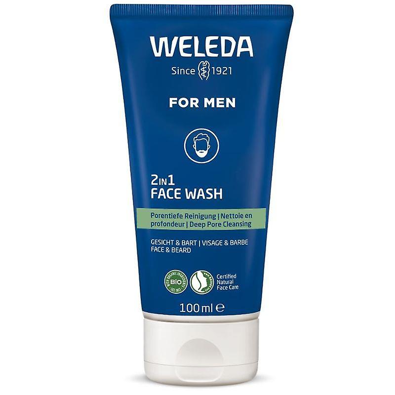 Weleda Men's 2 in 1 Beard & Face Wash 100ml (102117)