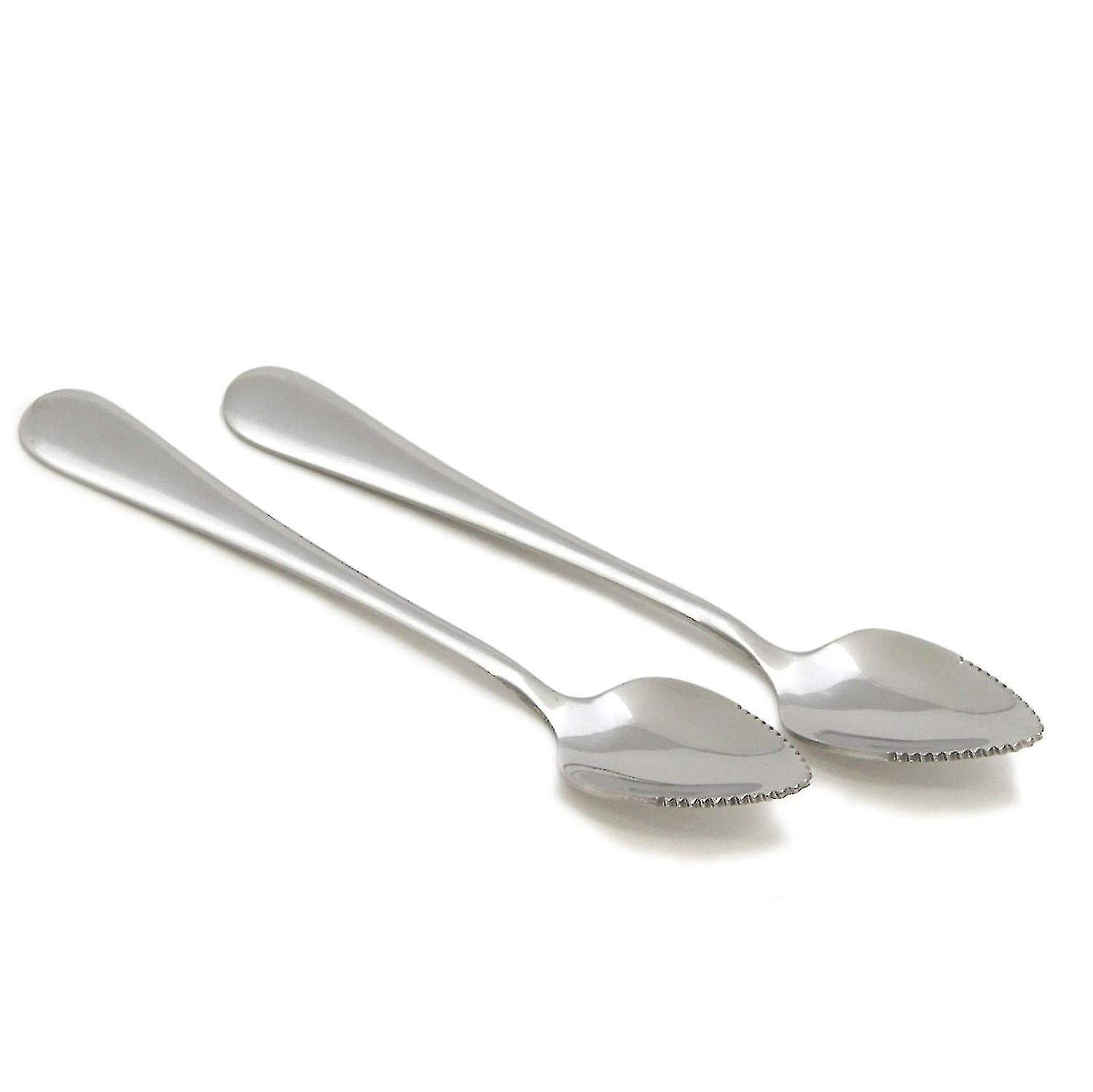 Grapefruit Spoon, 2-pack, 7in L, Silver