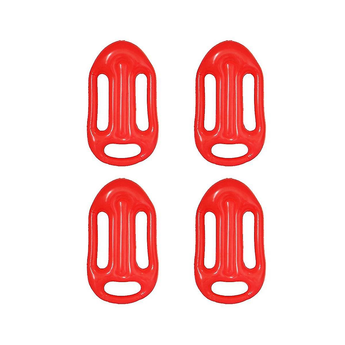 Beach Lifeguard Inflatable Floating Board Children Practice Swimming Surfboard Red Inflatable Float