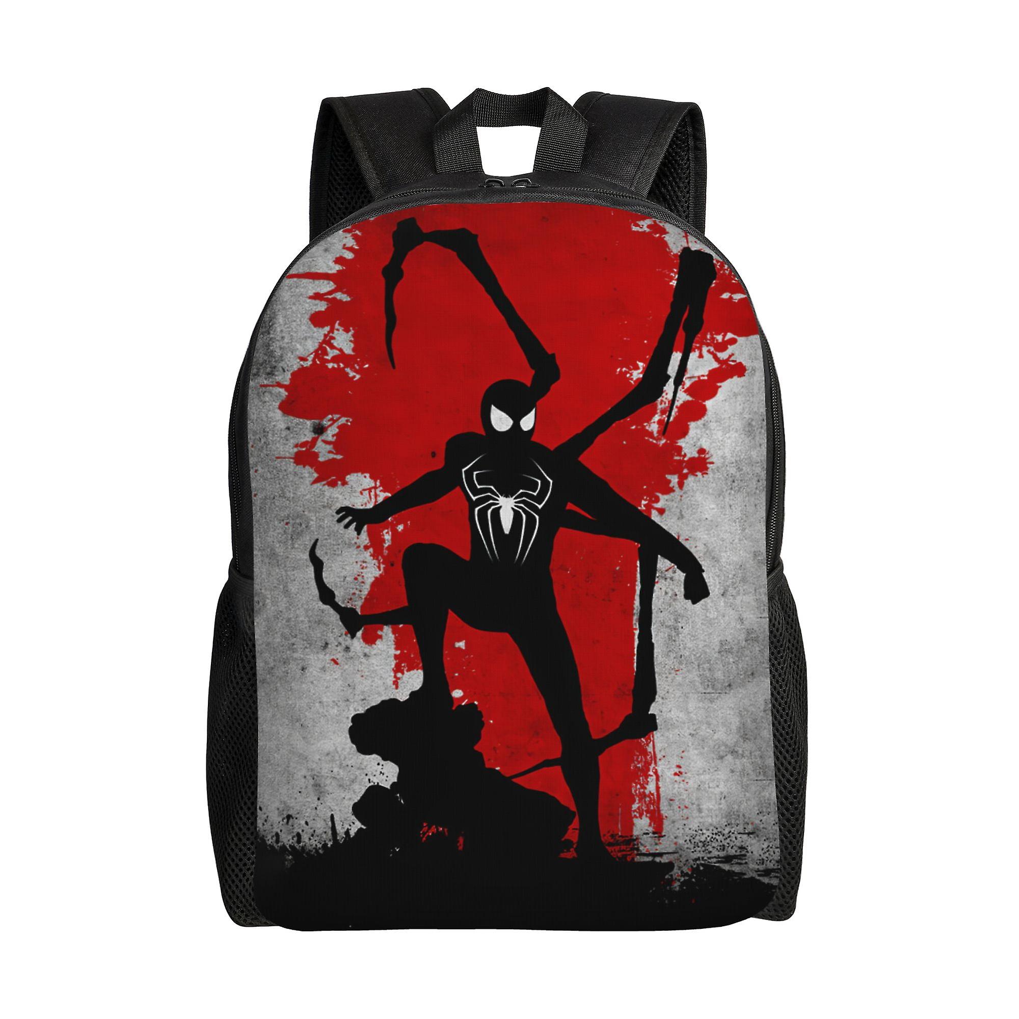 Spider Man Backpack, Adult Kids Simple Lightweight Casual Backpack for Children Student, Travel Backpack Laptop Backpack for College Work Camping
