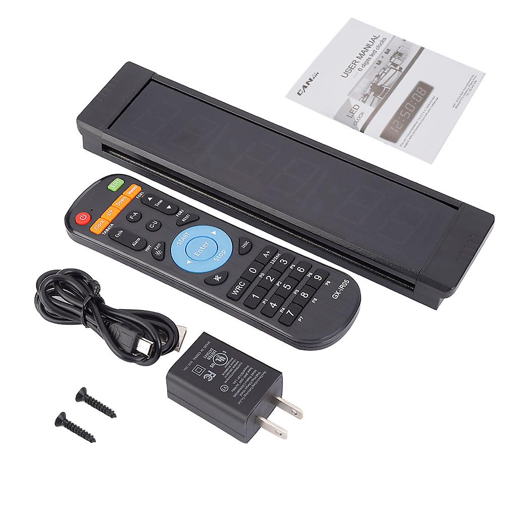 Programmable LED Remote Wall Clock Prscise Timer Stopwatch for Fitness Training