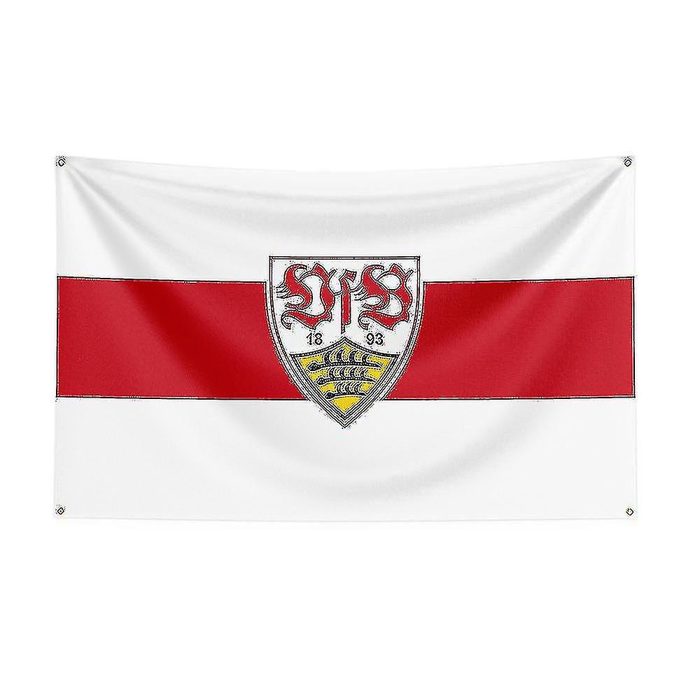 Born Pretty 3x5 Vfb Stuttgart Flag Polyester Printed Racing Sport Banner For Decor