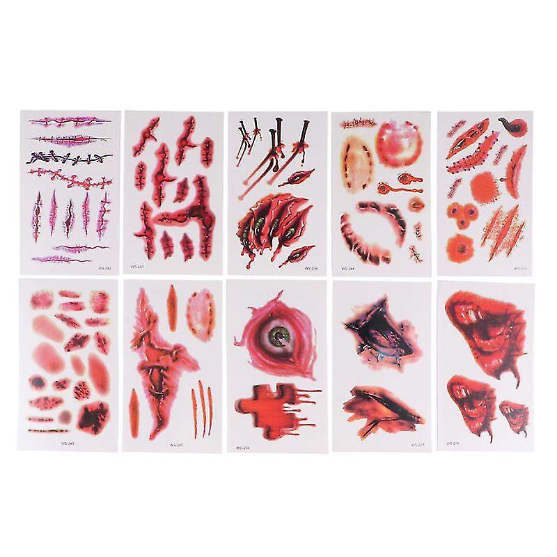 20pcs Halloween Tattoo For Halloween Decorations