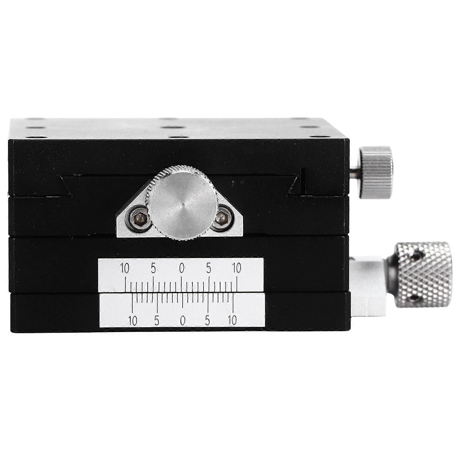 Linear Stage Manual Twist Finetune Platform Dovetail Sliding Table Xyfes60 60x60mm