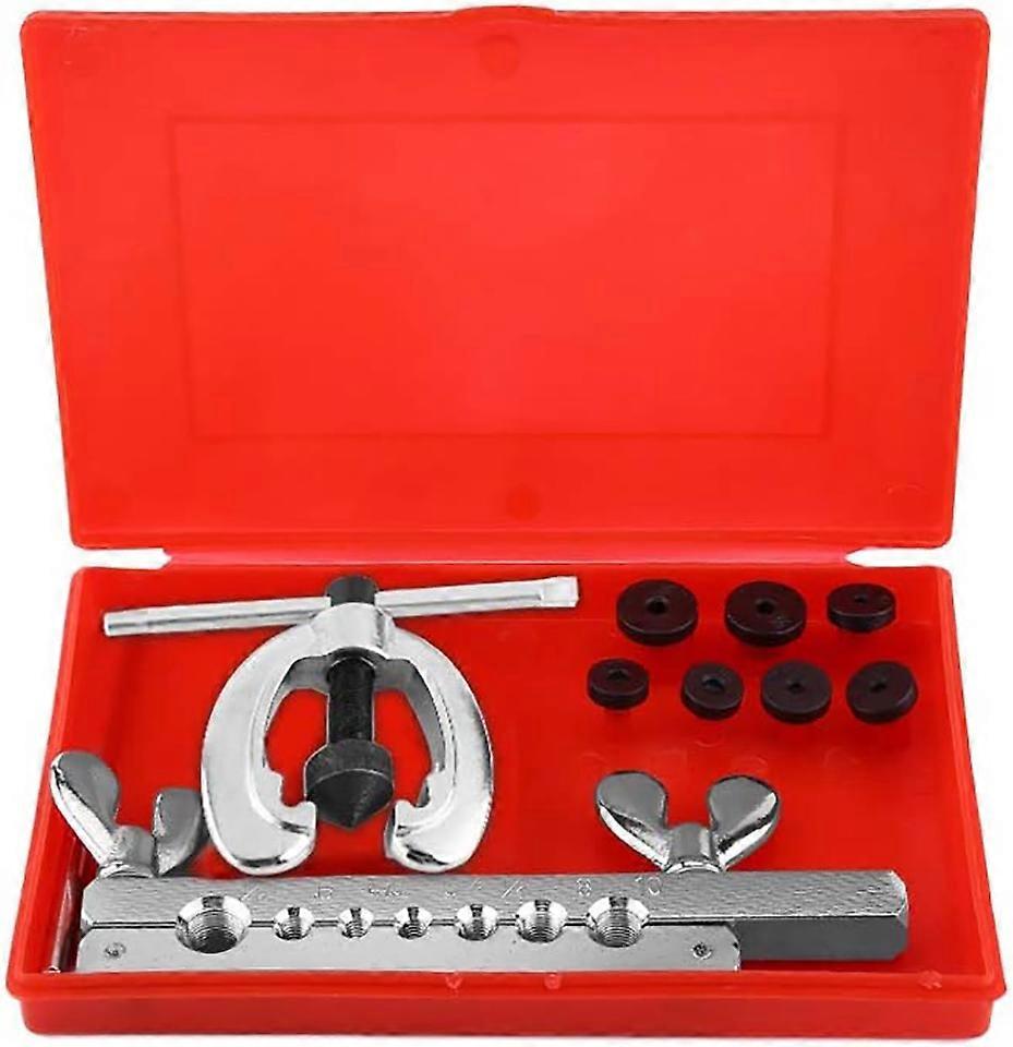 Pipe Flaring Kit for Thin-Walled Copper, Brass and Aluminum Pipes with 7 Different Cutter Sizes for Flaring Pipes, Brake Pipe Flaring Tool