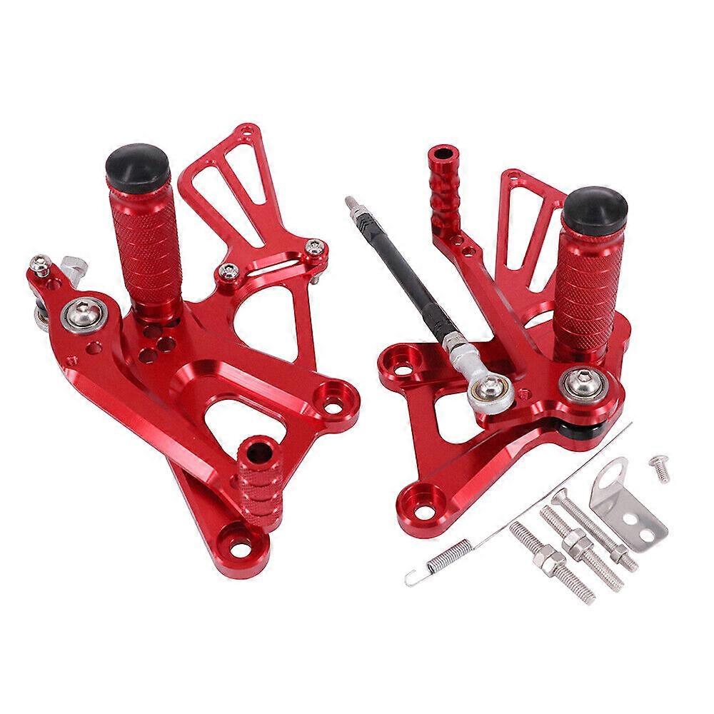 Dirt Bike Adjustable Rearsets Footpegs For CBR250R CBR300R CB300F NSR50 Red NO.58139