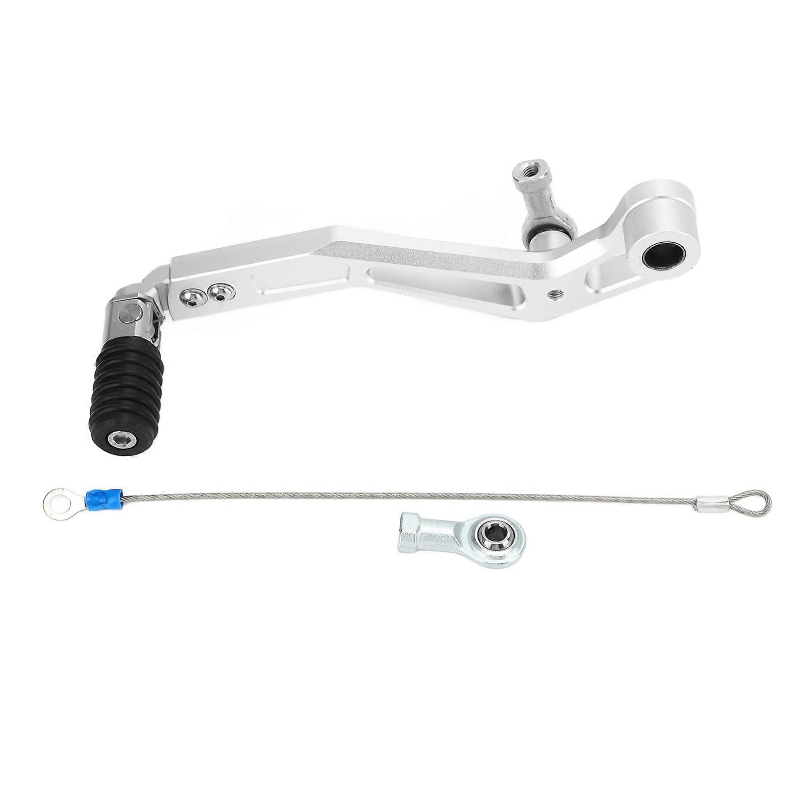 Motorcycle Adjustable Gear Shifter Folding Shift Pedal Lever Replacement for SUZUKI VStrom DL650 20172020 Silver E2U612