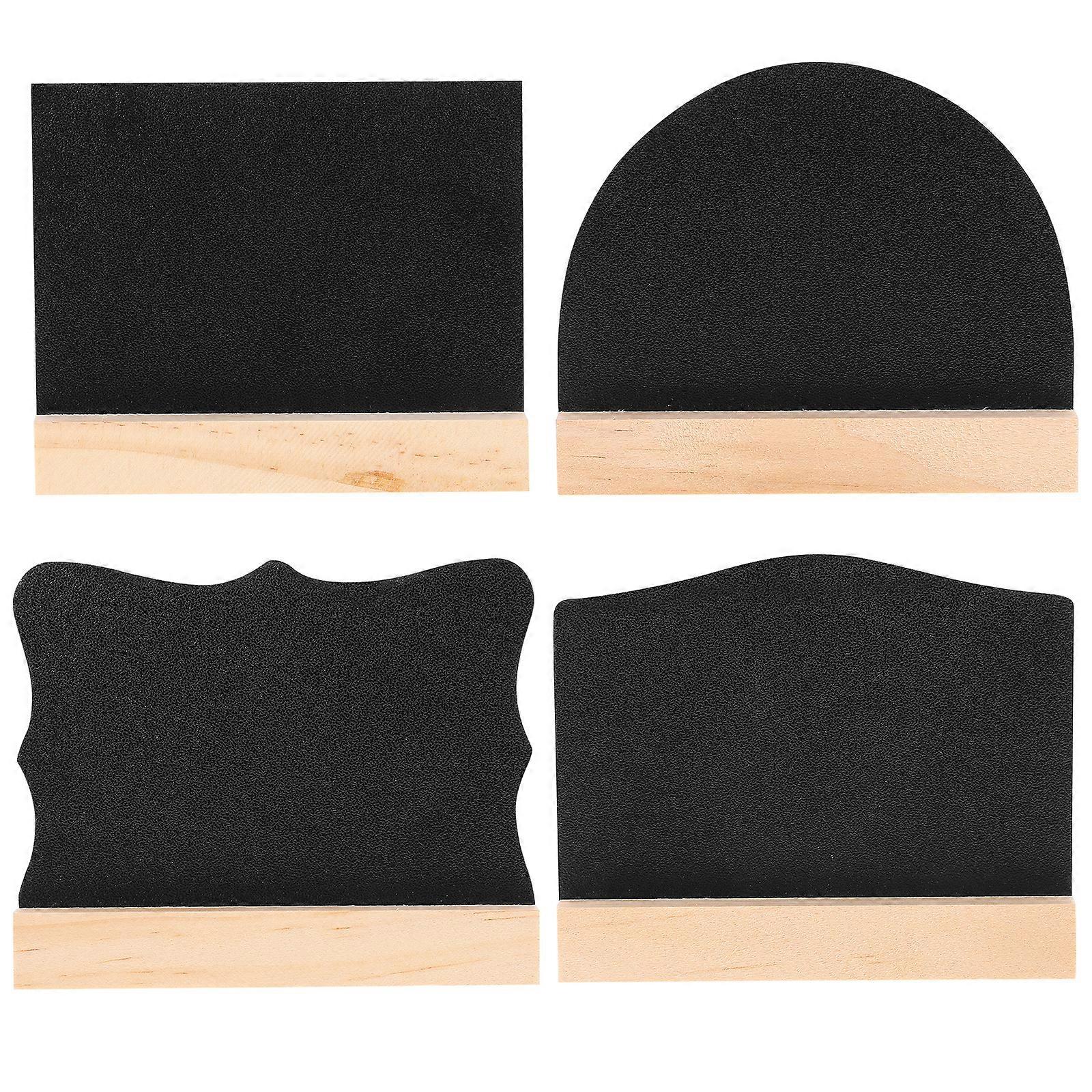 4pcs tableau signe double face avec base en bois tableau signes tableau tableau signe panneau signe