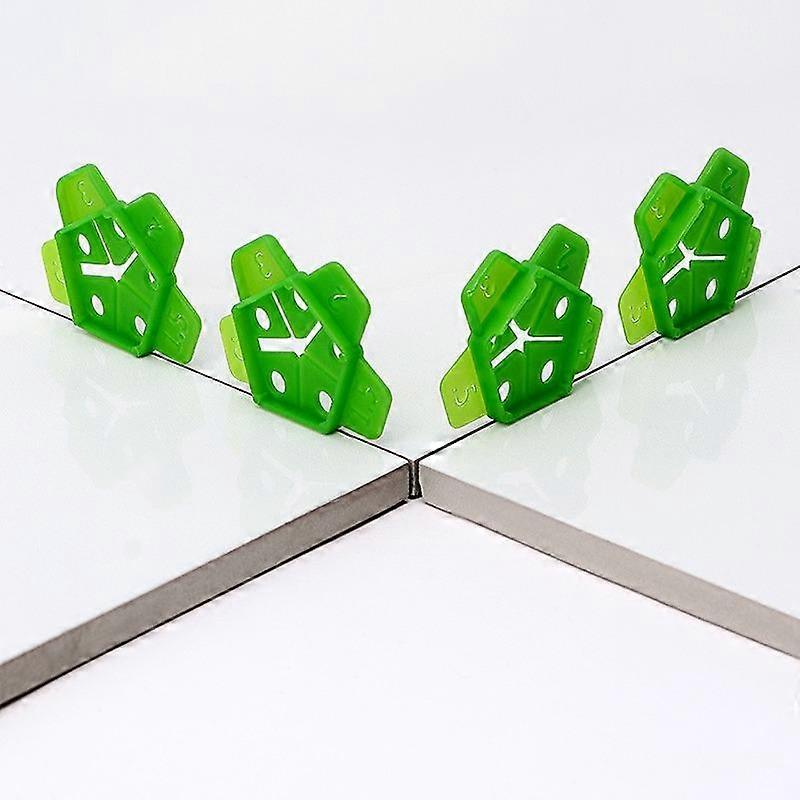 50pcs 5 In 1 Reusable Tile Leveling System Locator 1-3mm Gap Spacers Cross Tiles Wedge For Floor Wall Seaming Construction Tool