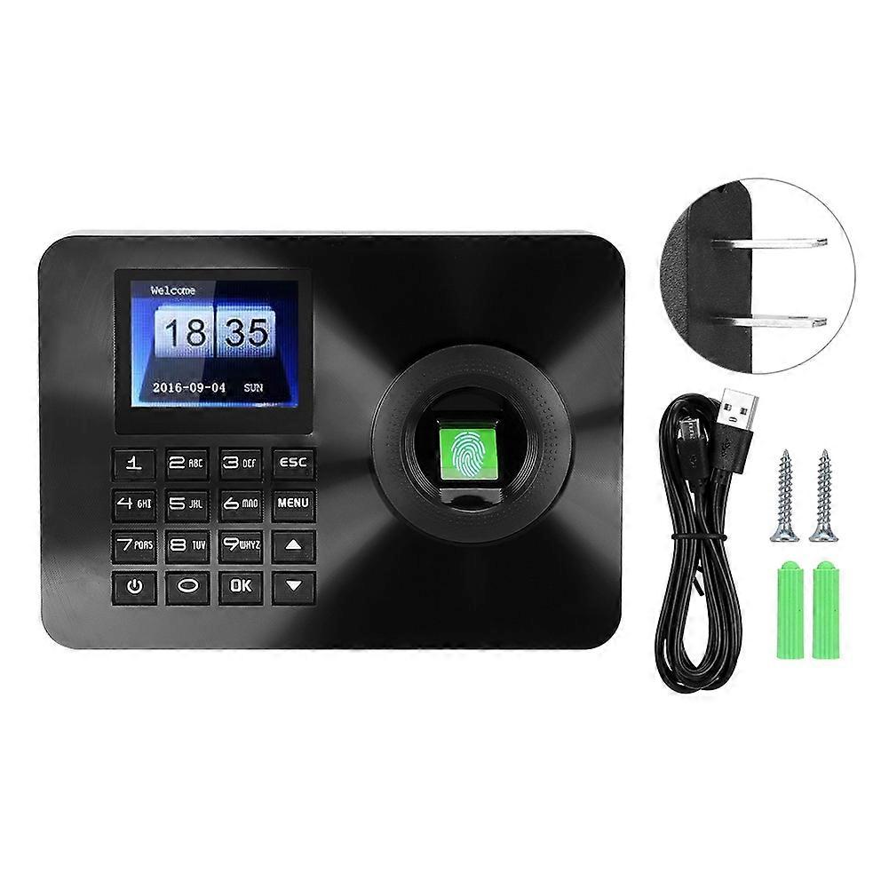 2.4 In Tft Fingerprint Password Attendance Machine Access Control 100-240vus Plug