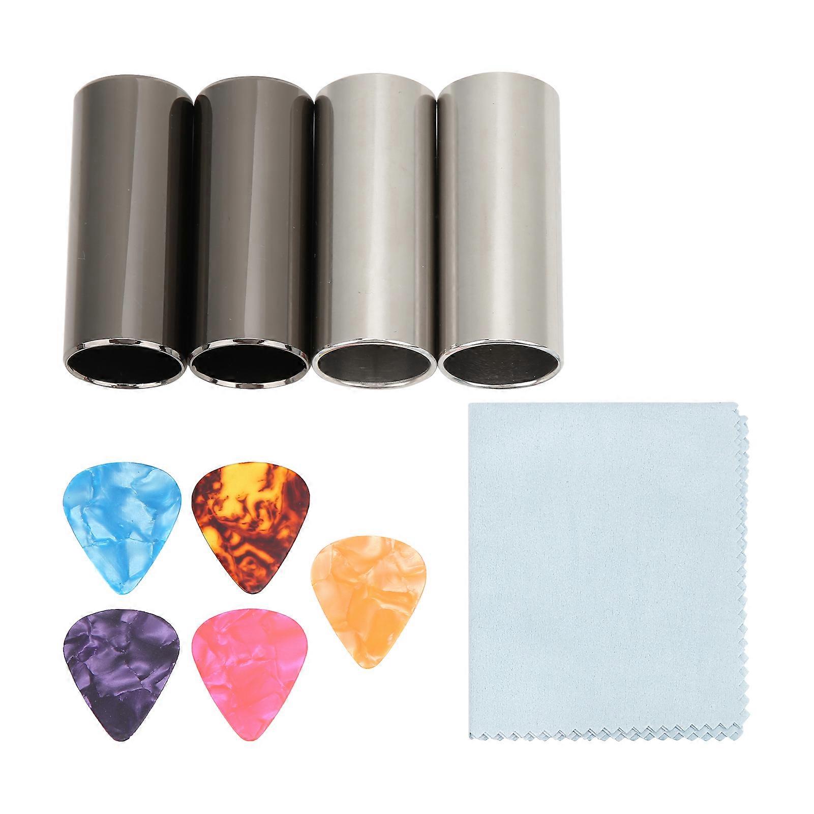 Guitar Slide Set Pick Kit Instrument Accessory Part Replacement For Electric Acoustic