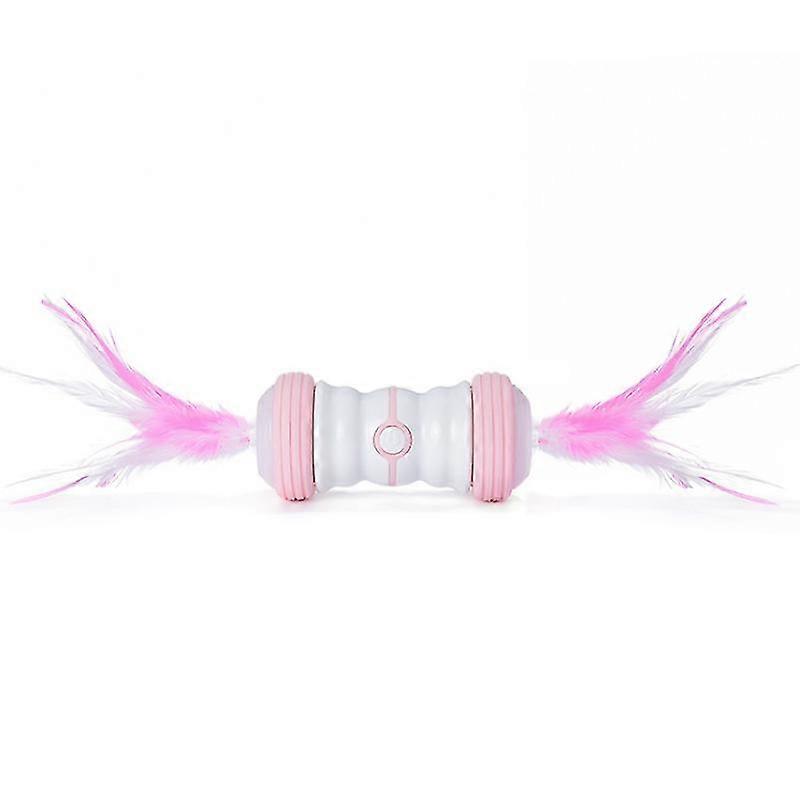 GYFDYM Cat Toys Indoor Cats Kittens Interactive Automatic Two-speed Moving Kitten Toys Colorful Lights Rechargeable Feather Toys