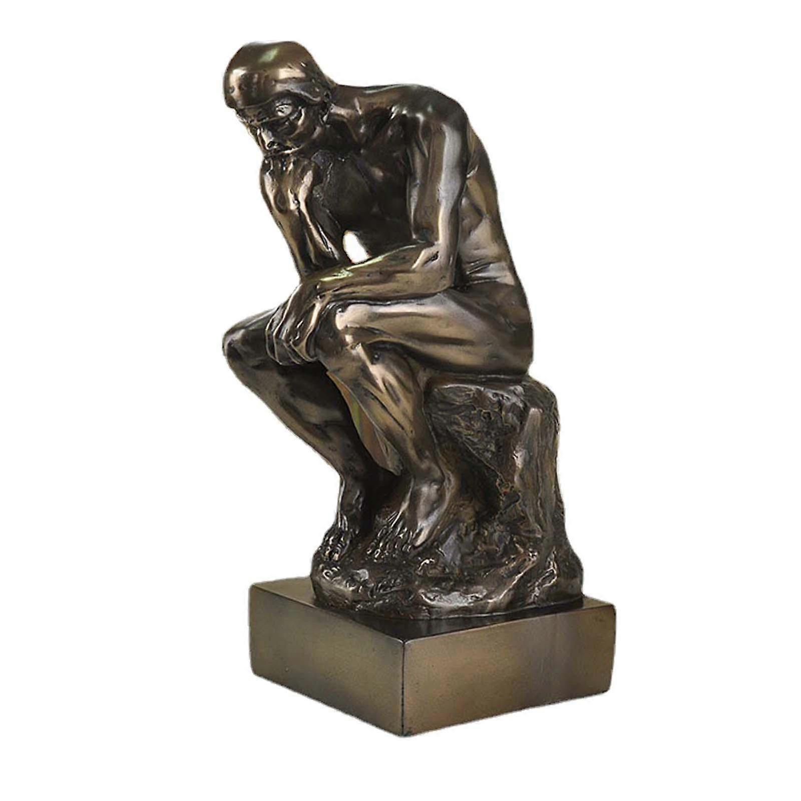 Thinker Statue Character for Home Decor Desktop Bookshelf Decorative Objects
