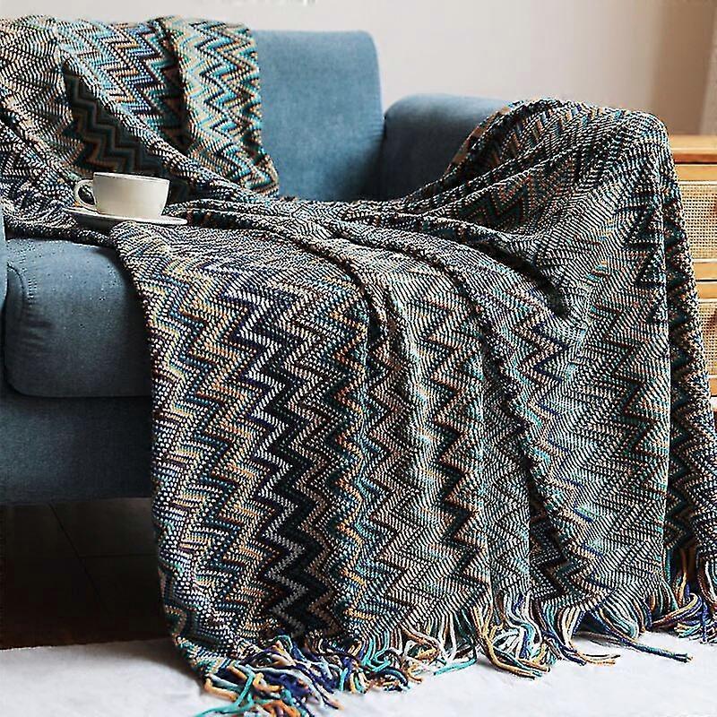 sofa blankets bedspread decorative nordic throw plaid blanket condition
