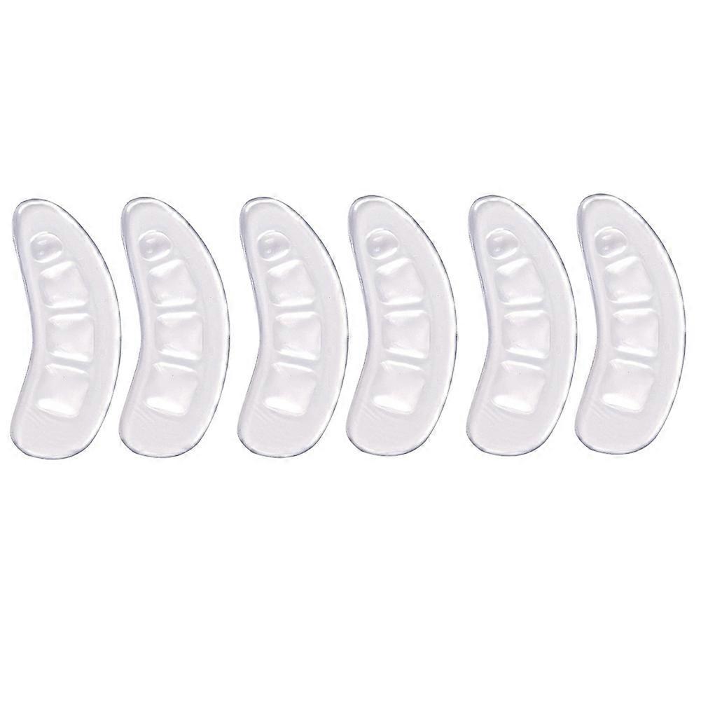 3 Pairs Forefoot Pads GEL Anti-Wear and Anti-Slip Stickers Self-Adhesive Invisible Anti-Skid Heel Stickers, Transparent