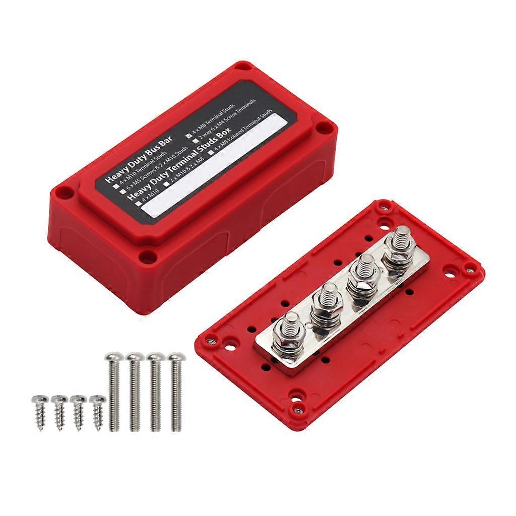 Bus Bar Box Board Heavy Duty Module 300A 48V High Current Black Red for Shell Bl