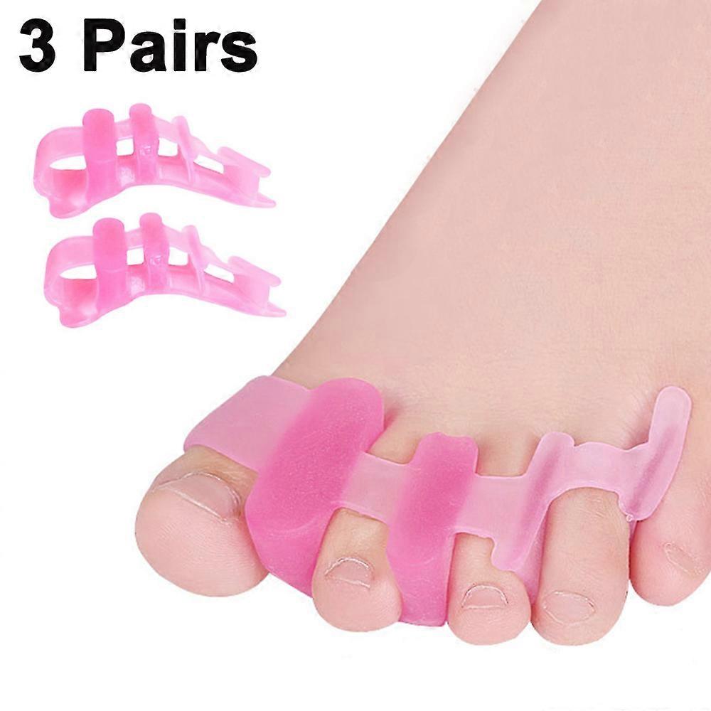 Toe separatorer, tå avstandsstykker, justere tær og lindre tetthet i føttene, tå avstandsstykker for overlappende tær, hallux valgus, riktig tær og provi